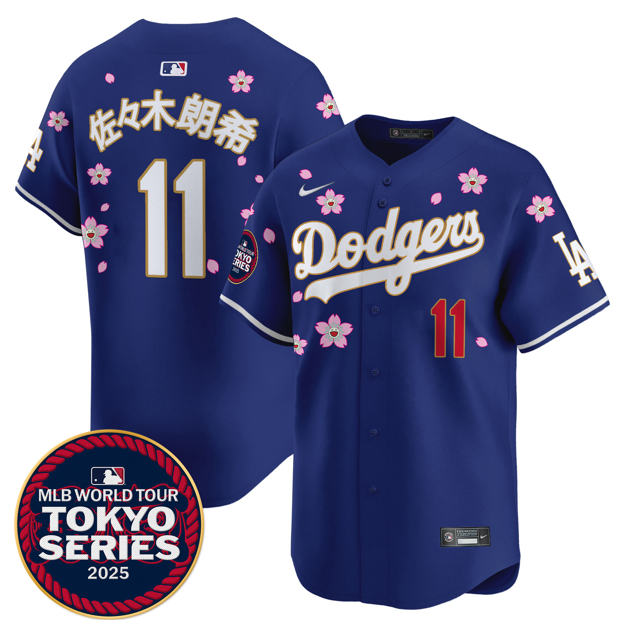 Men Los Angeles Dodgers 11 R Sasaki Tokyo Series blue Limited Stitched 2025 Jersey